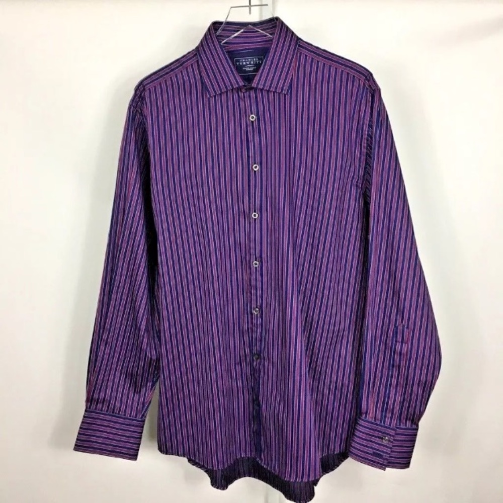 Charles Tyrwhitt Men’s Slim Dress Shirt Size L